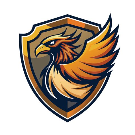 A Striking Golden Eagle Logo Designed On A White Backdrop Showcasing