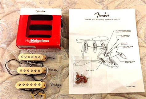 Fender Hot Noiseless Stratocaster Pickup set ピックアップ ストラトキャスター用 ピックアップ
