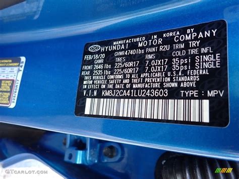 2020 Aqua Blue Hyundai Tucson Se Awd 138306447 Photo 12 Car Color Galleries