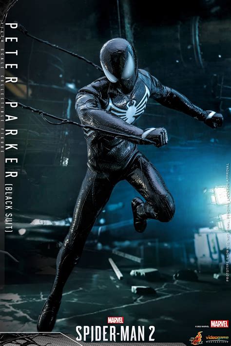 Hot Toys Unveils Black Suit Peter Parker Sixth Scale Figure From Marvel S Spider Man 2