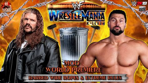 Raven Vs Steve Blackman Barbed Wire Ropes Hardcore Match ⭐world Mod