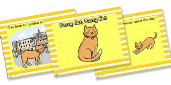 Pussy Cat Pussy Cat Primary Resources Nursery Rhyme Story