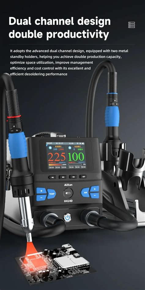 Aixun H D Dual Channel Smart Hot Air Blower Rework Station Cme Distribution Sdn Bhd