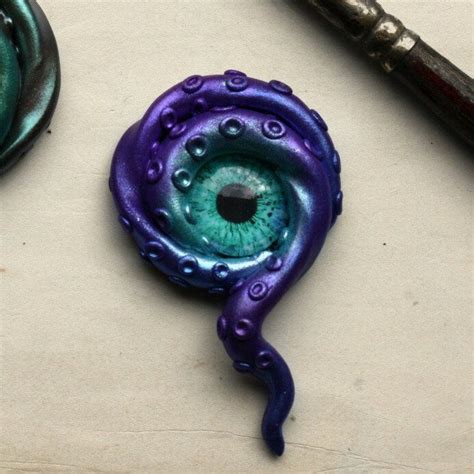 Five New Kraken Eye Pendants Coming To The Shop This Week Etsy Clay