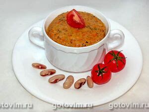 Постный паштет из фасоли и грецких орехов. Рецепт с фото