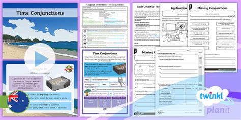 Time Conjunctions Year 4 Lesson Pack Twinkl Planit English