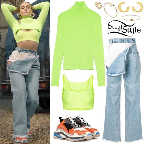 Perrie Edwards: "Woman Like Me" Video Outfits | Steal Her Style