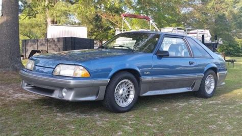 Bright Blue 1993 Ford Mustang