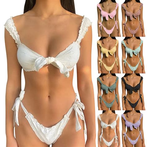 Sexy 2021 push up bikini feminino maiô feminino banho de duas peças
