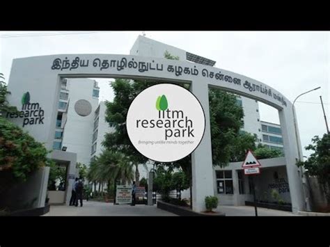 iit madras research park bringing  minds  youtube