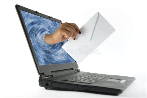 электронная почта стоковое фото. изображение насчитывающей получено ...