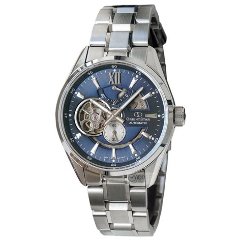 Orient Star RE-AV0003L00B Semi Skeleton Mặt Hề Blue REAV0003L00B
