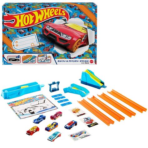 Hot Wheels Adventure Gift Set Basic Cars Tracks Stickers Included Gwn Shopee Thailand
