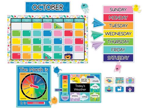 Happy Place Calendar Bulletin Board Set At Lakeshore Learning