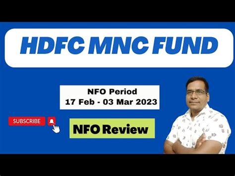 HDFC MNC Fund NFO Review 2023 Mutualfunds Nfo Zfunds YouTube