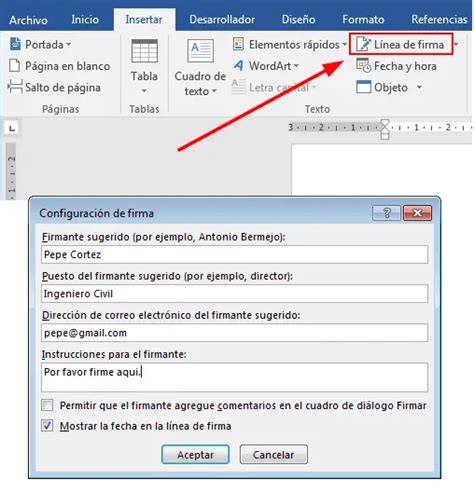 Cómo Insertar Una Firma En Word