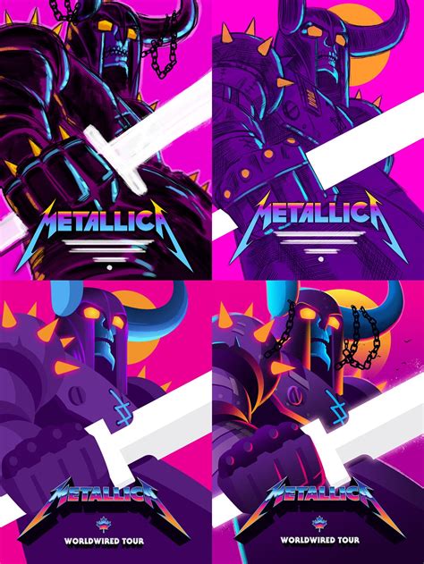 Metallica tour poster – Artofit