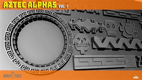 AZTEC ALPHA BRUSHES Volume 7 GameDev Market