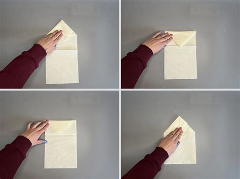 Serviette als Herz falten: Anleitung mit Fotos und Video