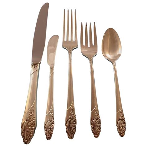 Bird Of Paradise By Community Silver Plate Flatware Set For 12 Service