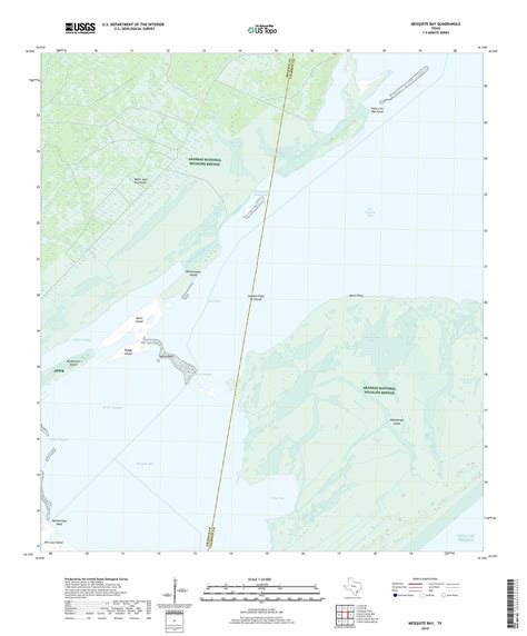 Mesquite Bay Texas Us Topo Map Mytopo Map Store