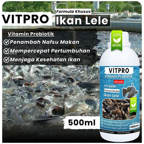 Jual Vitpro Ikan Lele Vitamin Ikan Lele Agara Cepat Besar Ml