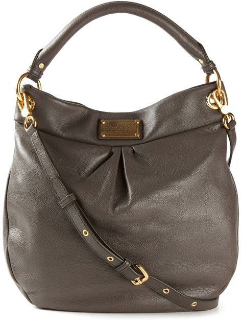 Lyst Marc By Marc Jacobs Classic Q Hillier Hobo Bag In Gray