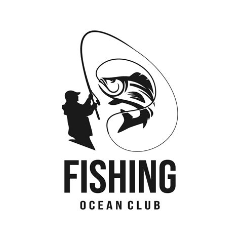 fishing logo vector template illustration  vector art  vecteezy