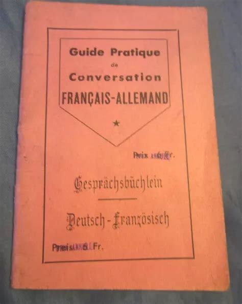 Guide Pratique De Conversation Fran Ais Allemand Imprimerie J Renaux