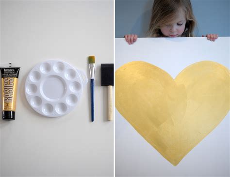 DIY Hand-Painted Heart Canvas