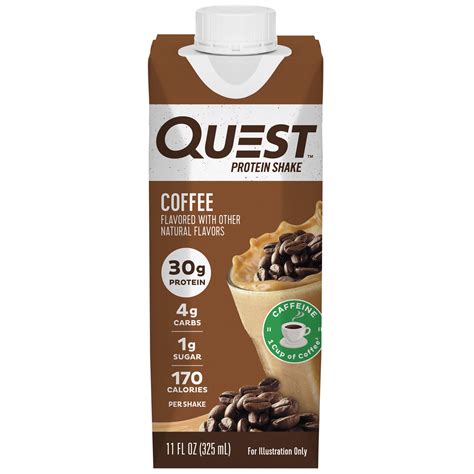 Quest Coffee Protein Shake 30g x 4, 11fl oz | Amerikasepetim