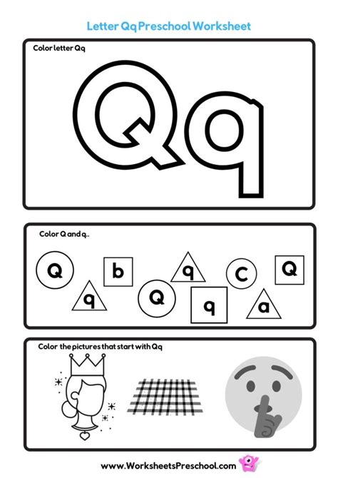 Letter Q Worksheets | 4 Fun PDF Printables