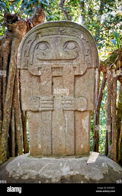 Bosque De Estatuas In Archaeological Park Parque Arqueologico De San