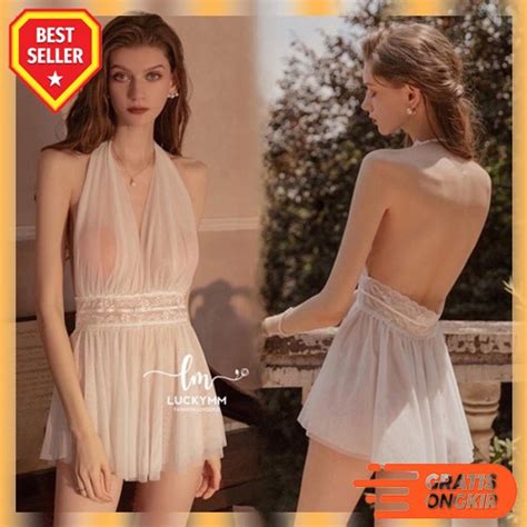 Jual Set Lingerie Sexy G String Transparan Model Renda Lace Lg U V Lingerie Jepang Sexy