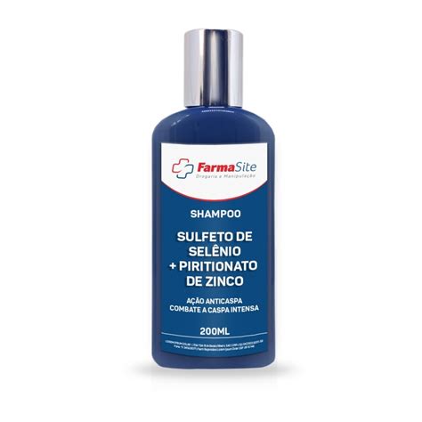 Shampoo Sulfeto Selênio Piritionato de zinco 200ml Submarino