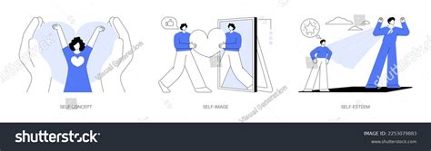 personal image abstract concept vector illustration stock vector