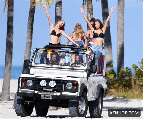 Elsa Hosk Hot Victoria S Secret Angels During A New Photoshoot In Miami Beach AZNude