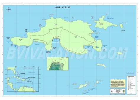 British Virgin Islands Map - BVI Map - Map of BVI | BVI Vacation