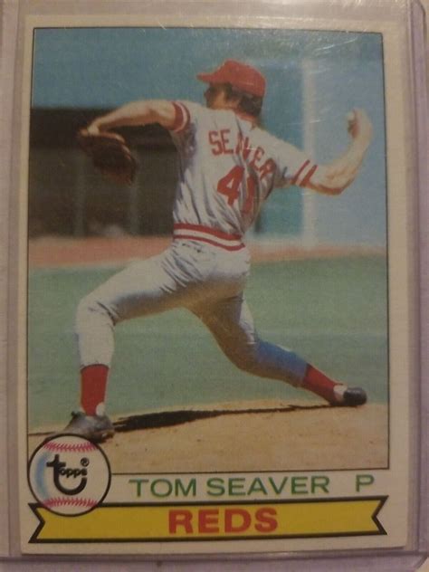 1979 Topps Tom Seaver 100 Cinncinati Reds Baseball Card Pitcher NM