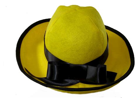 Custom Boutique Halloween Madeline Yellow Felt Hat Magical Attic