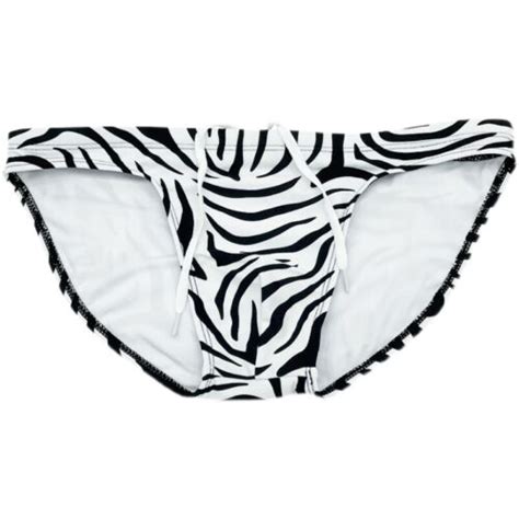 Men Stripes Swim Briefs Low Waist Drawstring Bikini Swimwear Beach Sports Sexy Ebay