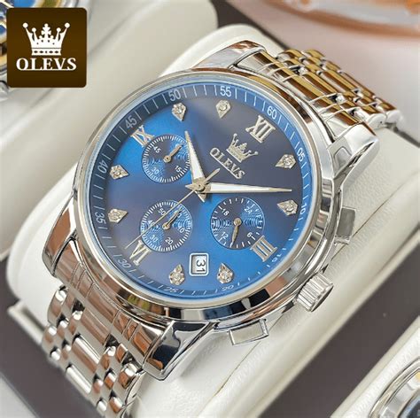 Olevs Men S Watches Chronograph Quartz Import Original Watches Men