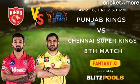 IPL 2021: Punjab Kings(PBKS) vs Chennai Super Kings(CSK), Fantasy XI ...
