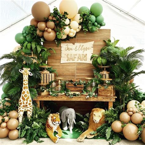 Jungle Party Safari Jungle Jungle Theme Parties Baby Birthday