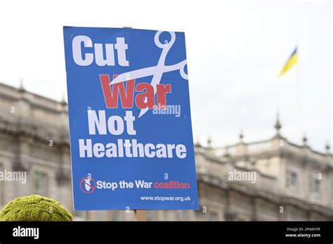 Downing Street Londra Regno Unito 11th Marzo 2023 La Guerra è Odio