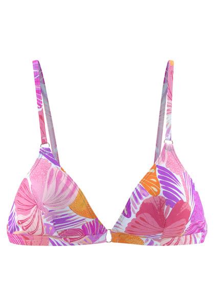 Sunseeker Triangel Bikini Top Butterfly Lila Orange Cup A B