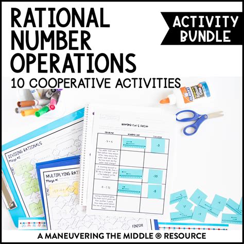 Rational Number Operations Activity Bundle Th Grade Maneuvering The