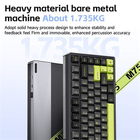 Aula M Aluminum Gasket Hot Swap Mechanical Keyboard Customized Diy Mah Tri Mode