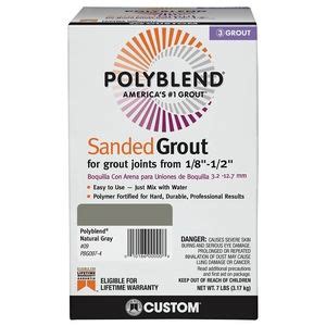 CUSTOM BUILDING PRODUCTS INC PBPG097 4 Polyblend Plus Sanded Grout