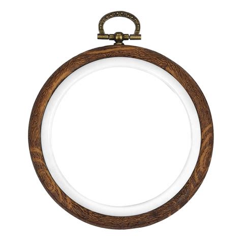 Round Embroidery Hoop Bamboo Circle Cross Stitch Hoop Ring Hanging Diy